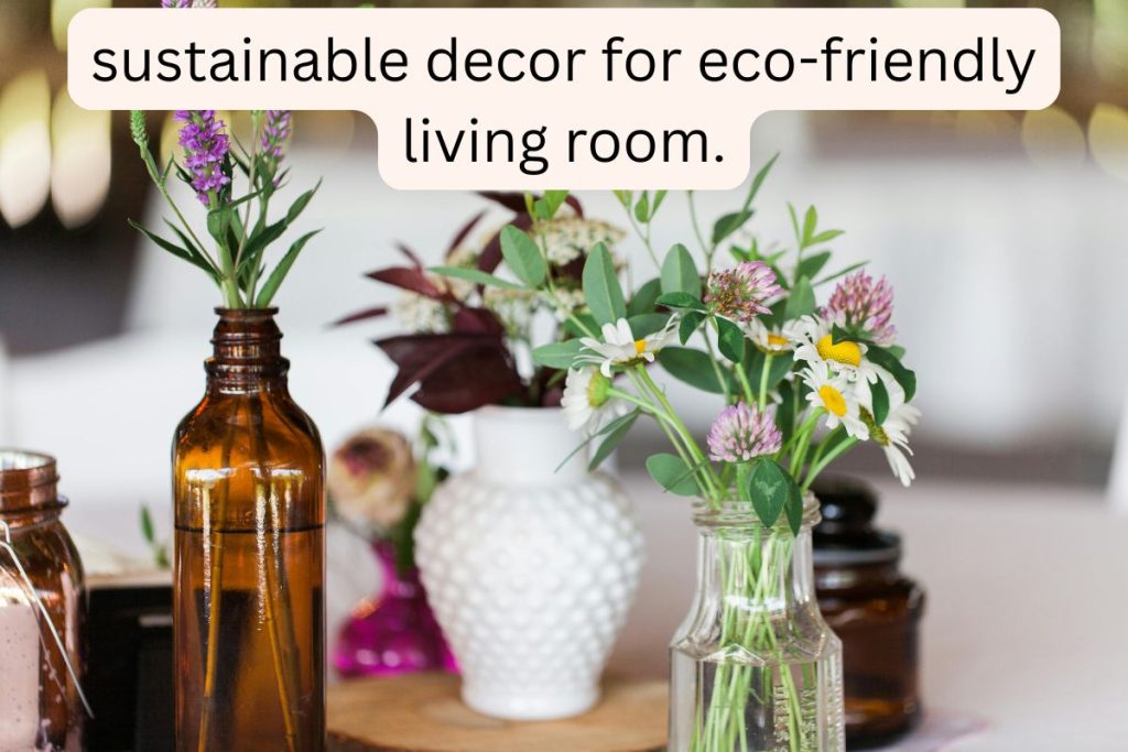 sustainable decor for eco-friendly living room.