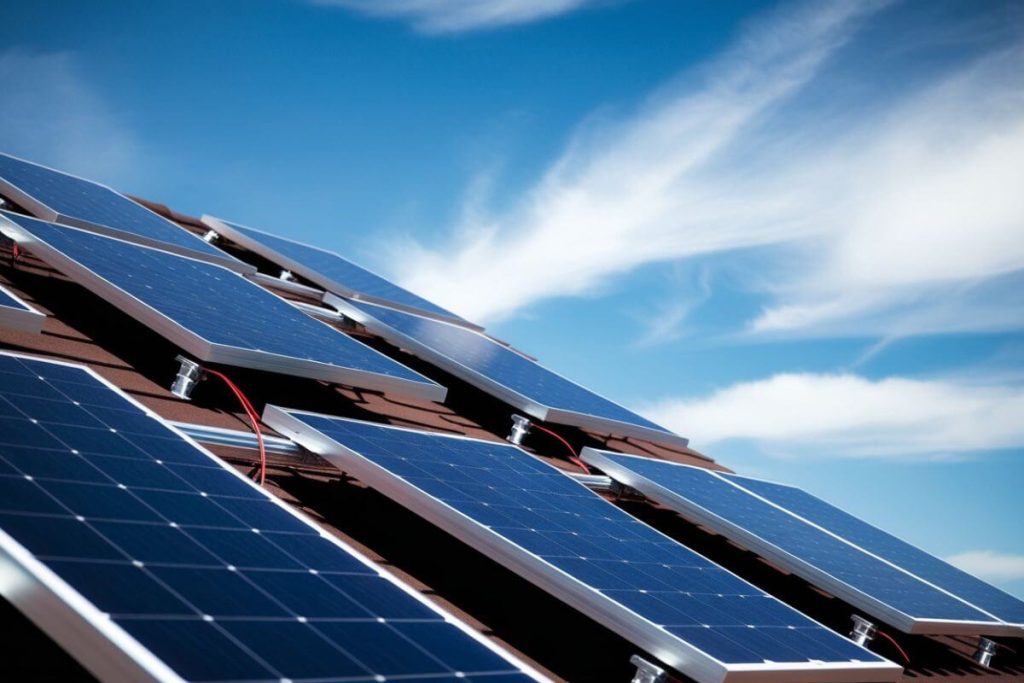 Solar panels on a home, showcasing Eco-Friendly Technologies for Sustainable Living.

